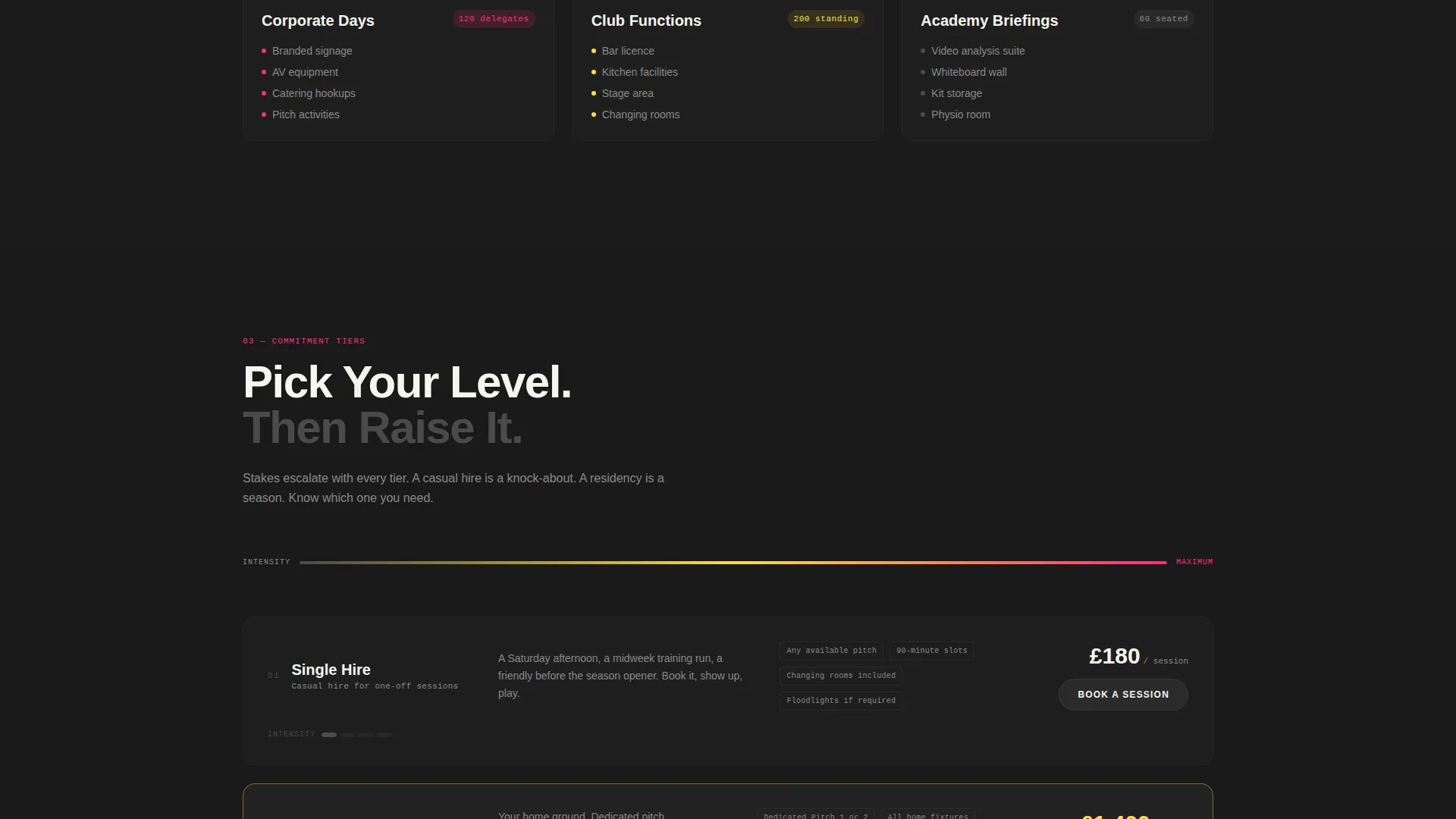 Ferocious Rugby Union Landing Page Template
