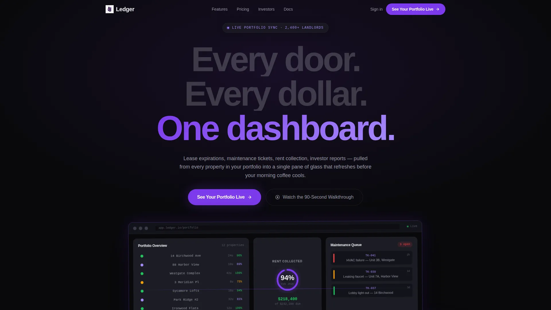 Property Management Landing Page Template
