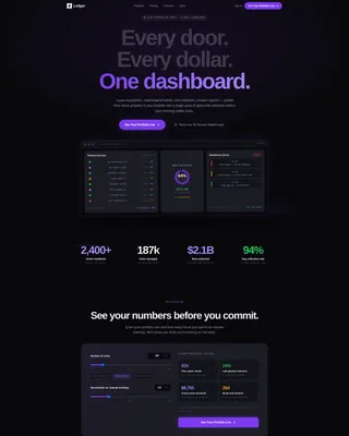 Property Management Landing Page Template