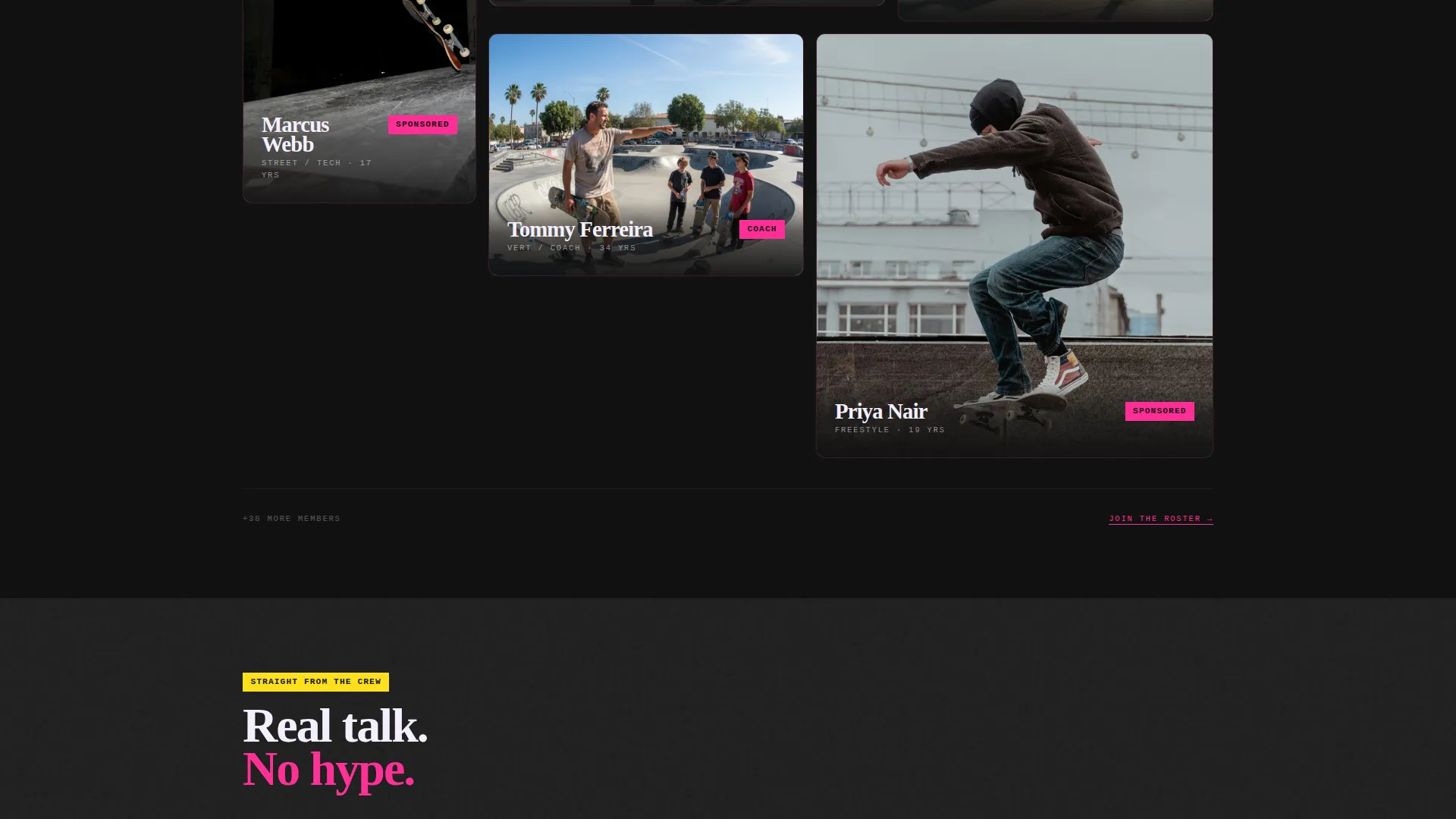 Specialist Skateboarding Professional Website Template