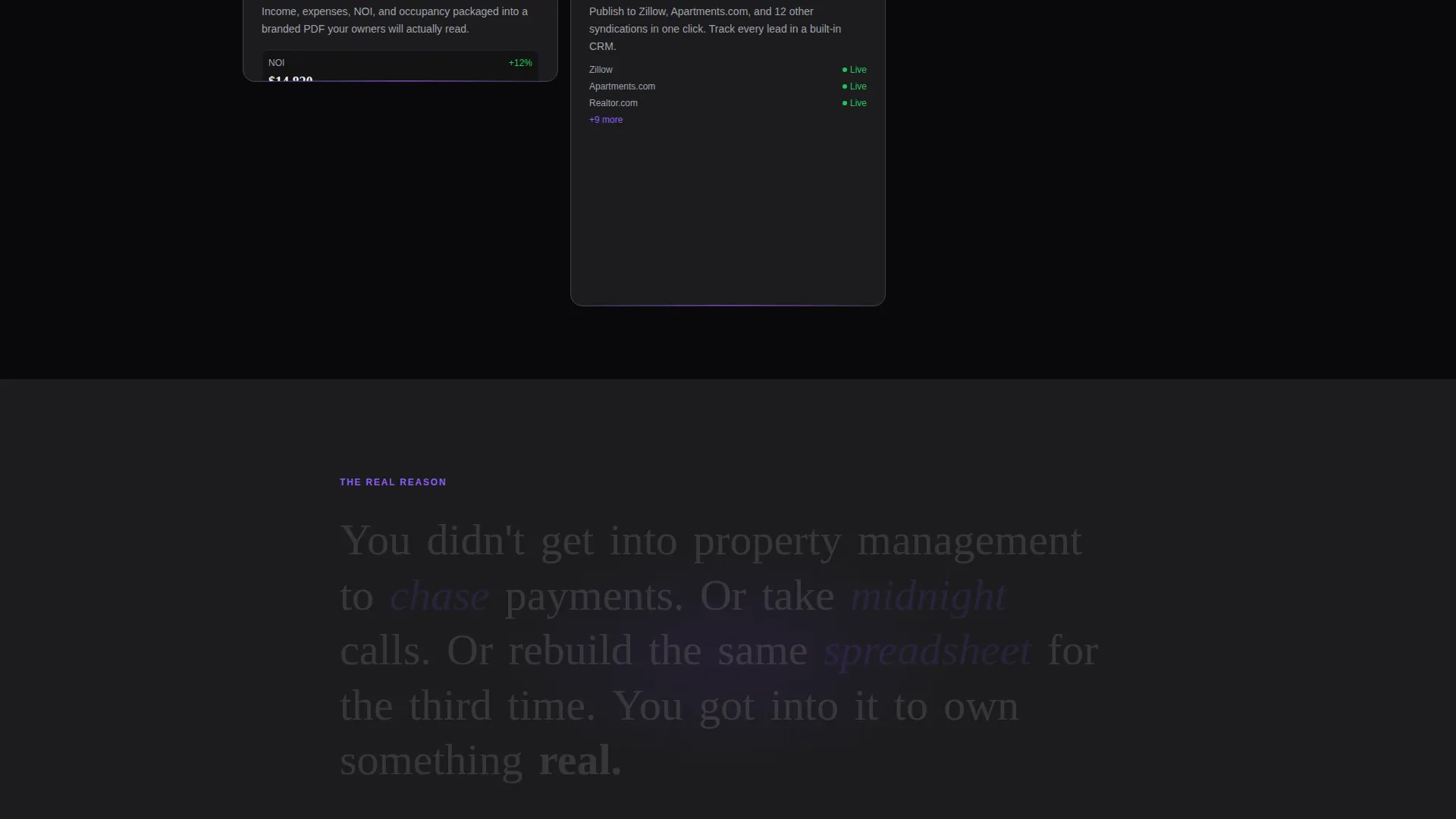 Property Management App Landing Page Template