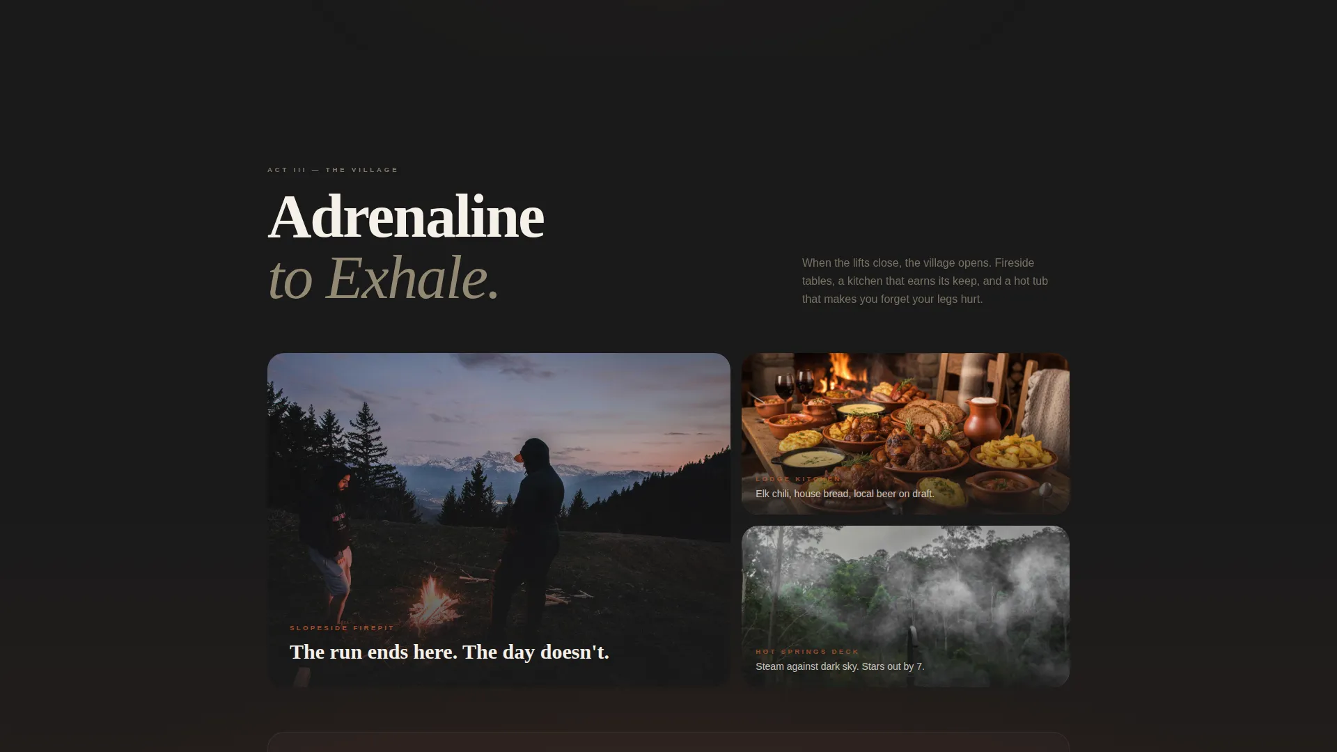 Ski Resort Landing Page Template for Winter Sports