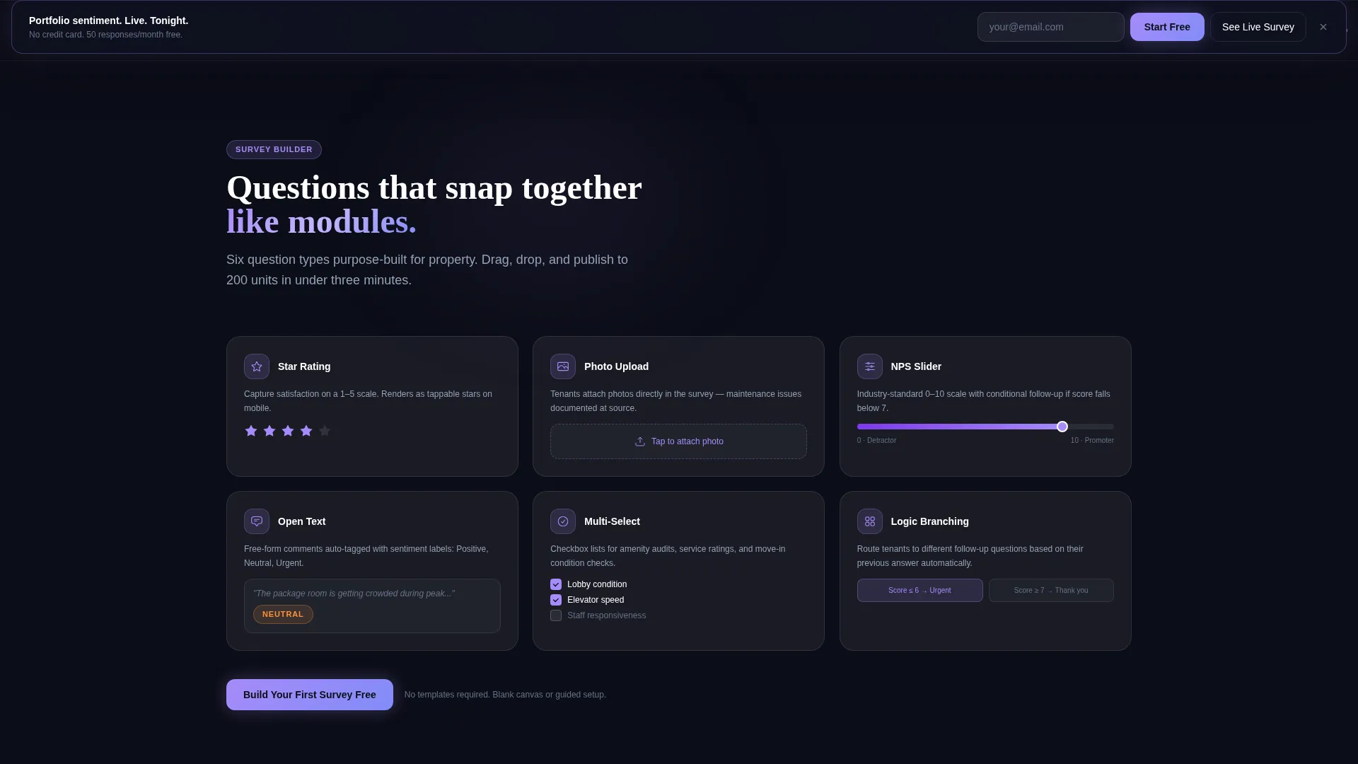 Real Estate Survey & Feedback Landing Page Template