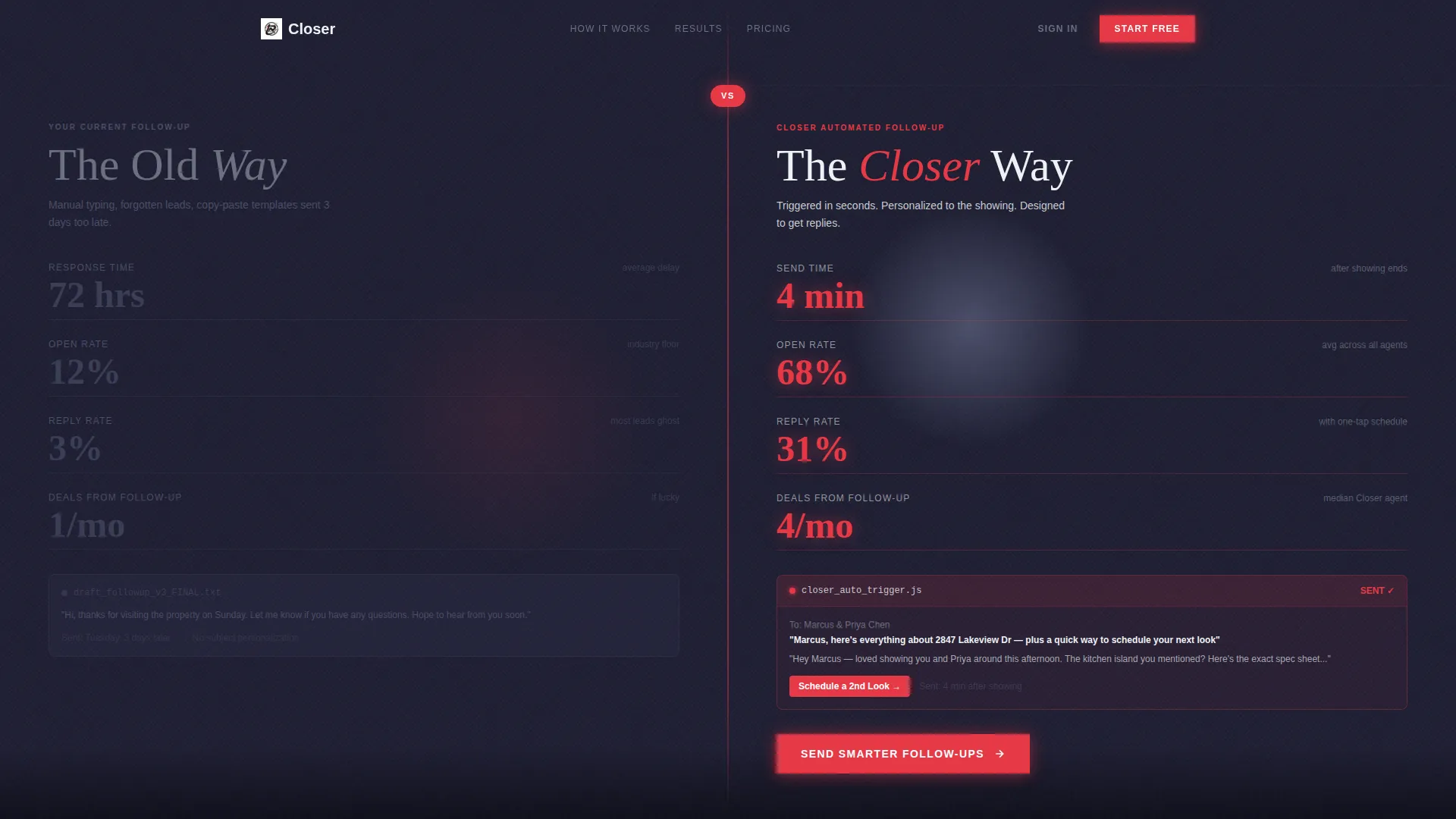 Strategic Follow Up Landing Page Template