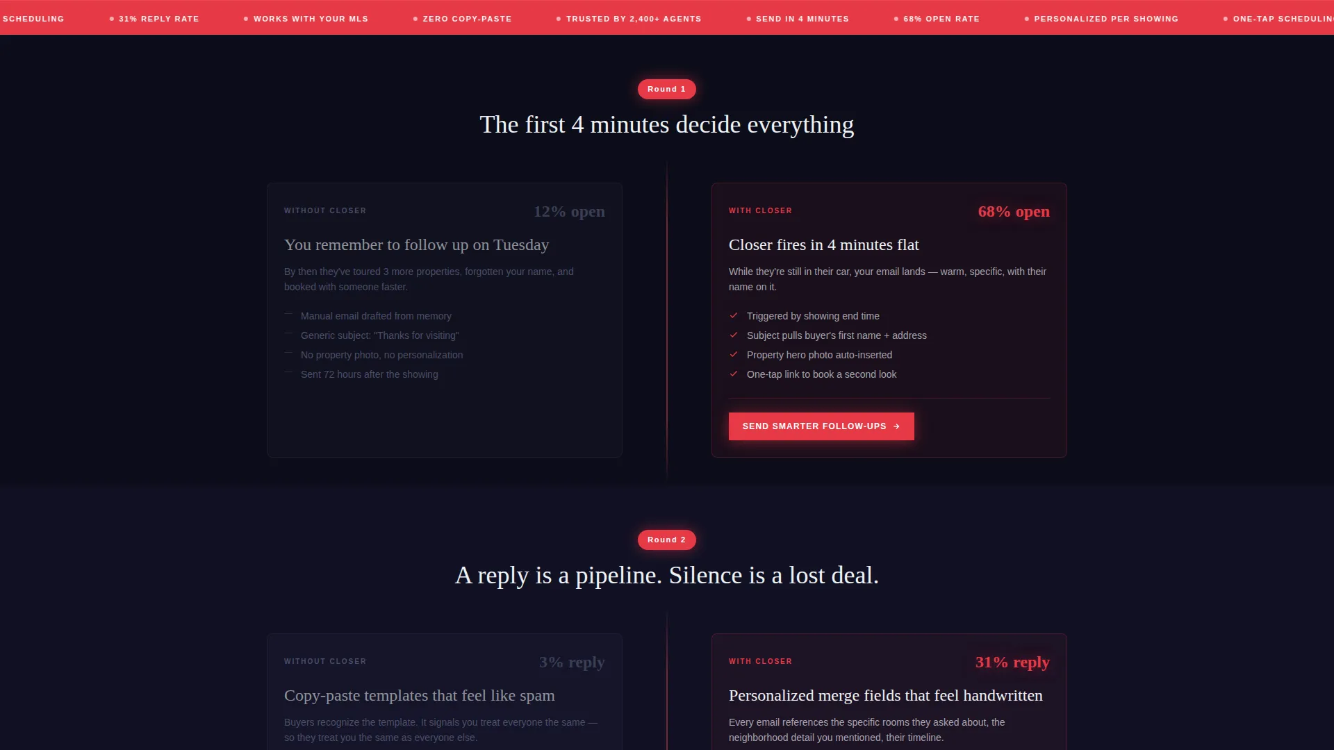 Strategic Follow Up Landing Page Template