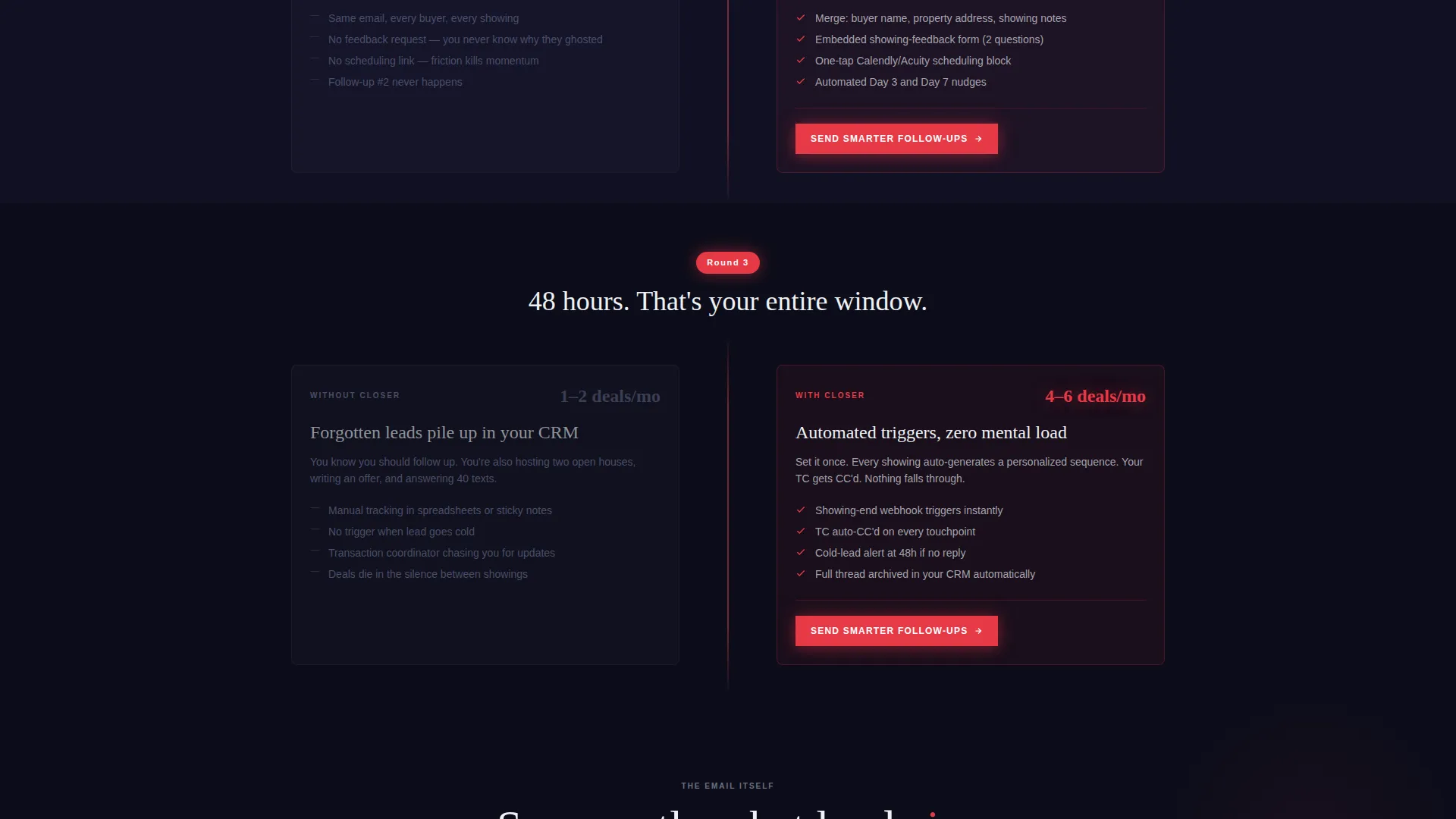Strategic Follow Up Landing Page Template