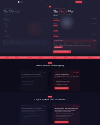 Strategic Follow Up Landing Page Template