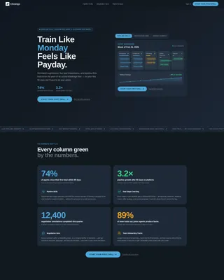 Real Estate Training Platform Landing Page Template