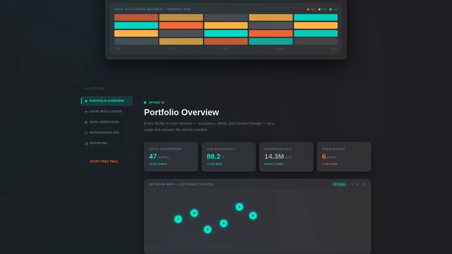 Warehouse Management Landing Page Template