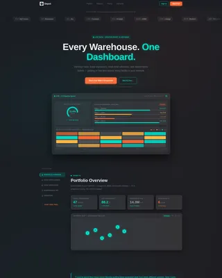 Warehouse Management Landing Page Template