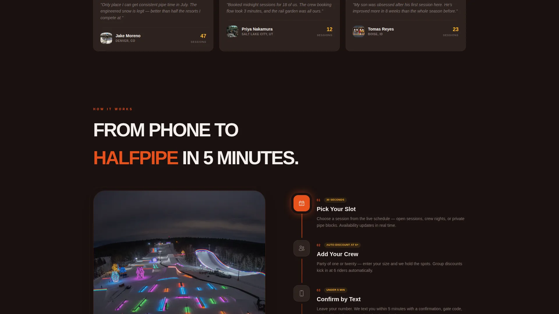 Thrilling Alpine Snowboarding Landing Page Template