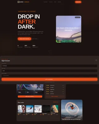 Thrilling Alpine Snowboarding Landing Page Template