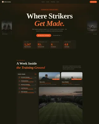 Advanced Sports Academy & Coaching Professional Website Template