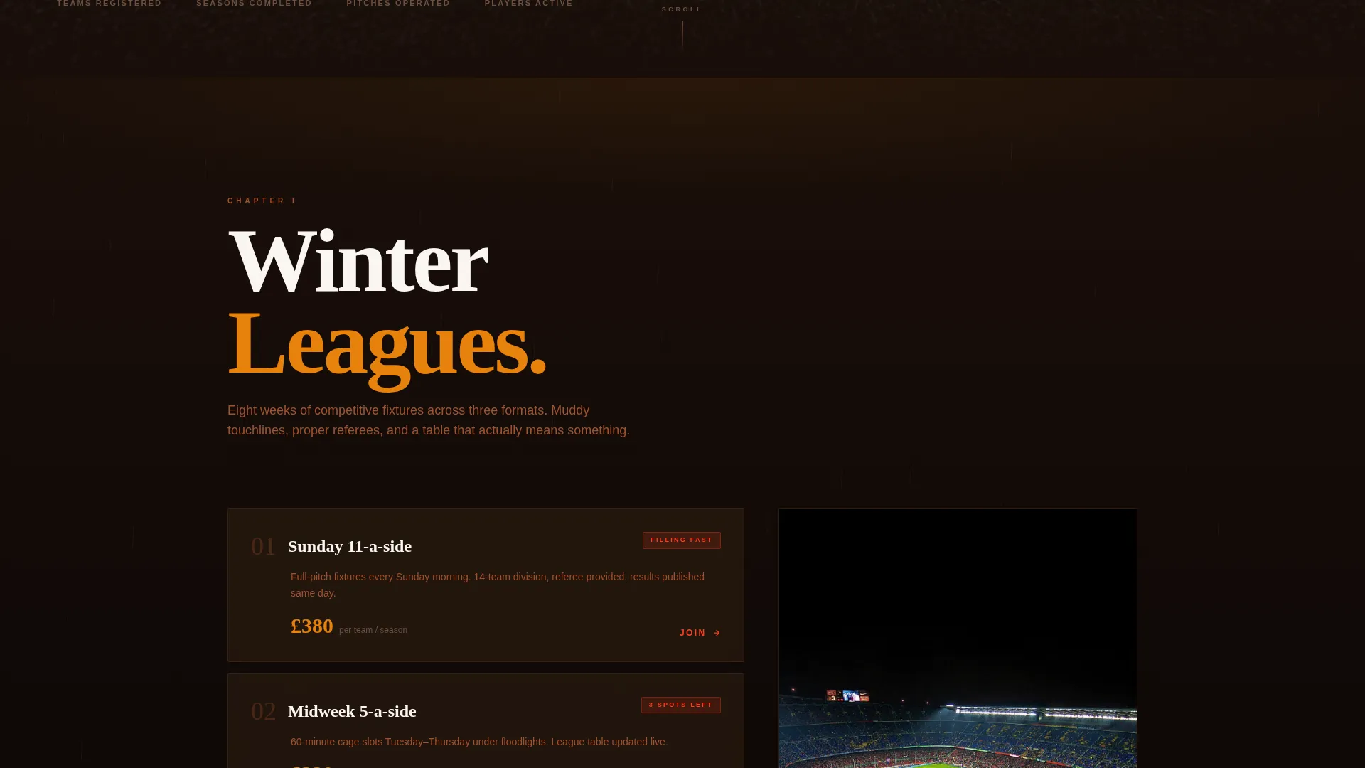 Electric Soccer Landing Page Template