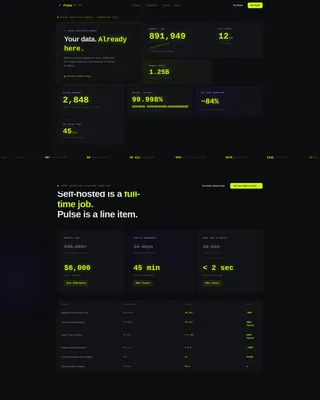 Live Performance Analytics Landing Page Template