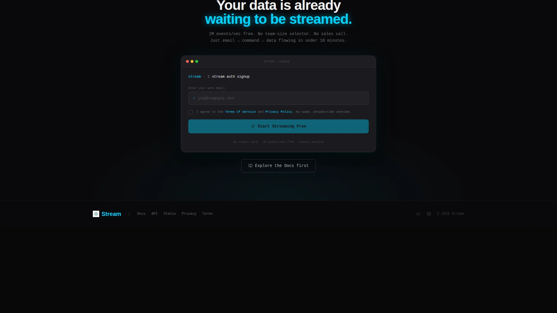 Real-Time Analytics Landing Page Template
