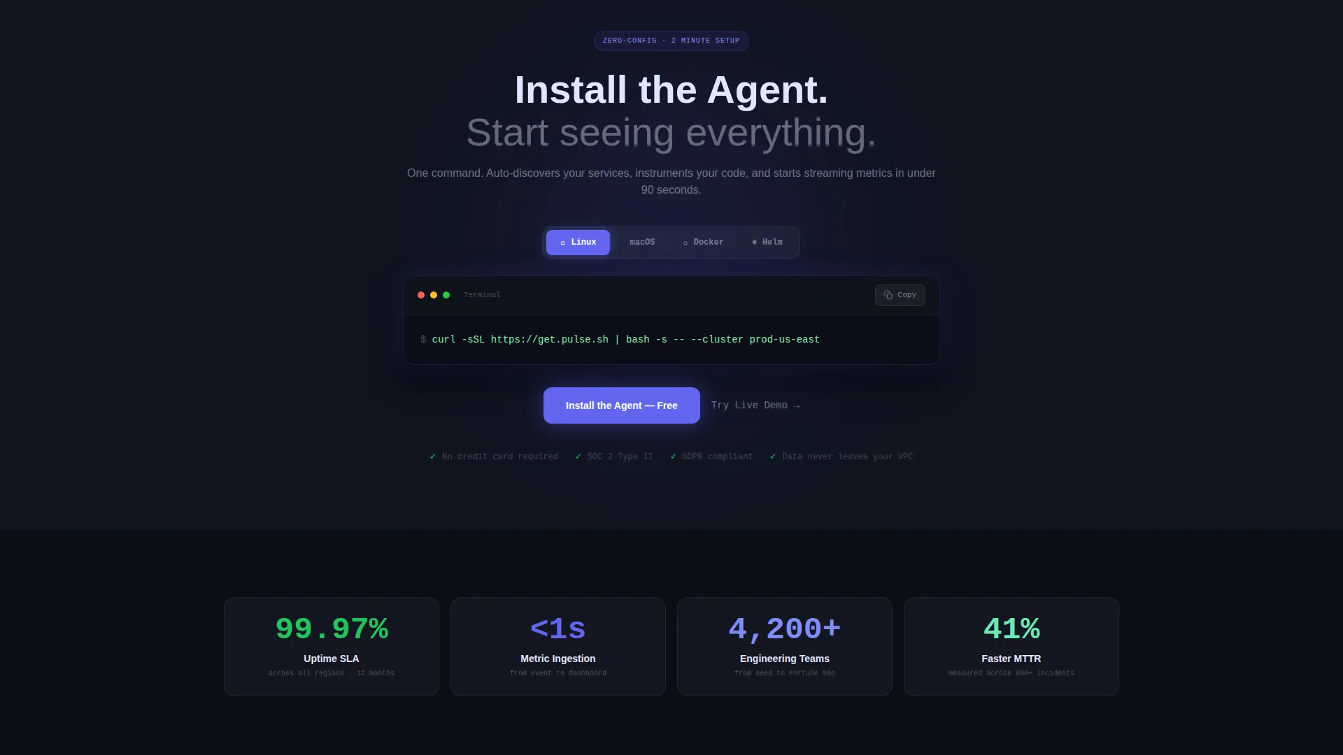 Premium Performance Landing Page Template