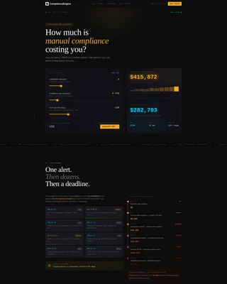RegTech Startup Cost Estimator Website Template