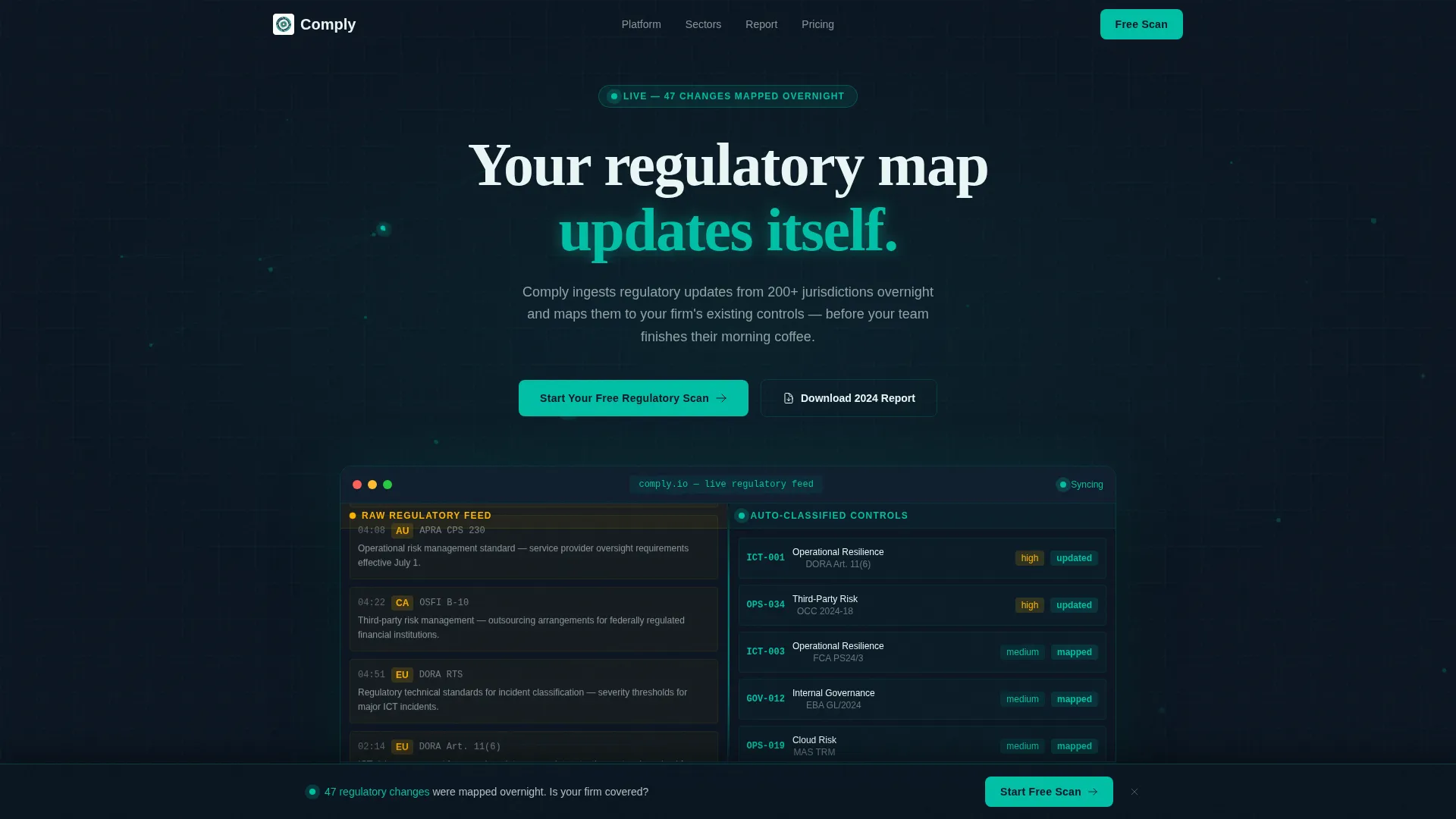 Expert RegTech Startup Privacy Policy & Terms Website Template