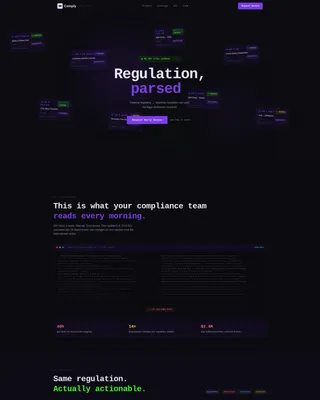 Complete RegTech Startup Privacy Policy & Terms Website Template