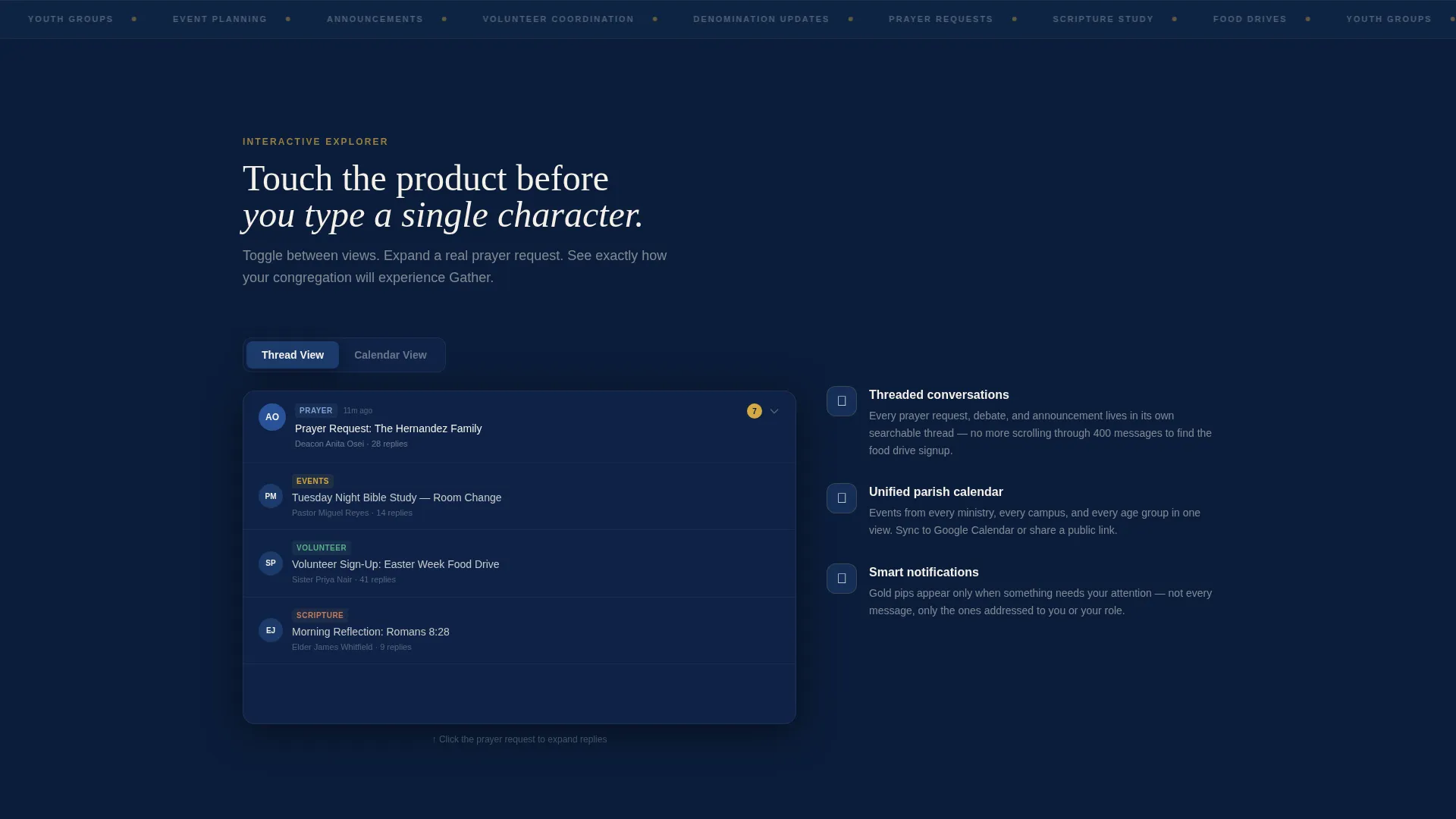 Dynamic Community Forum Landing Page Template
