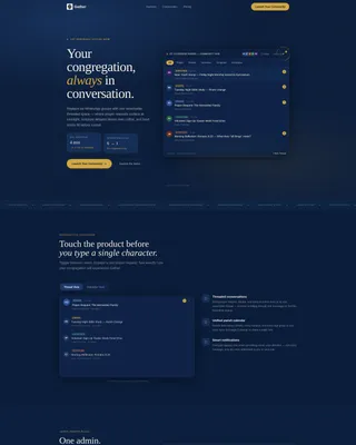 Dynamic Community Forum Landing Page Template