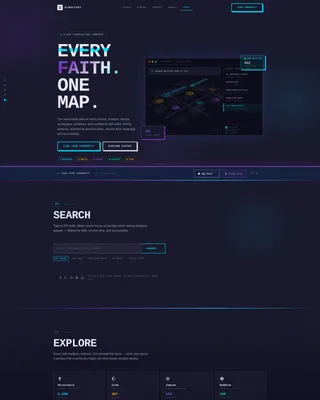 Religious Organization Directory Landing Page Template