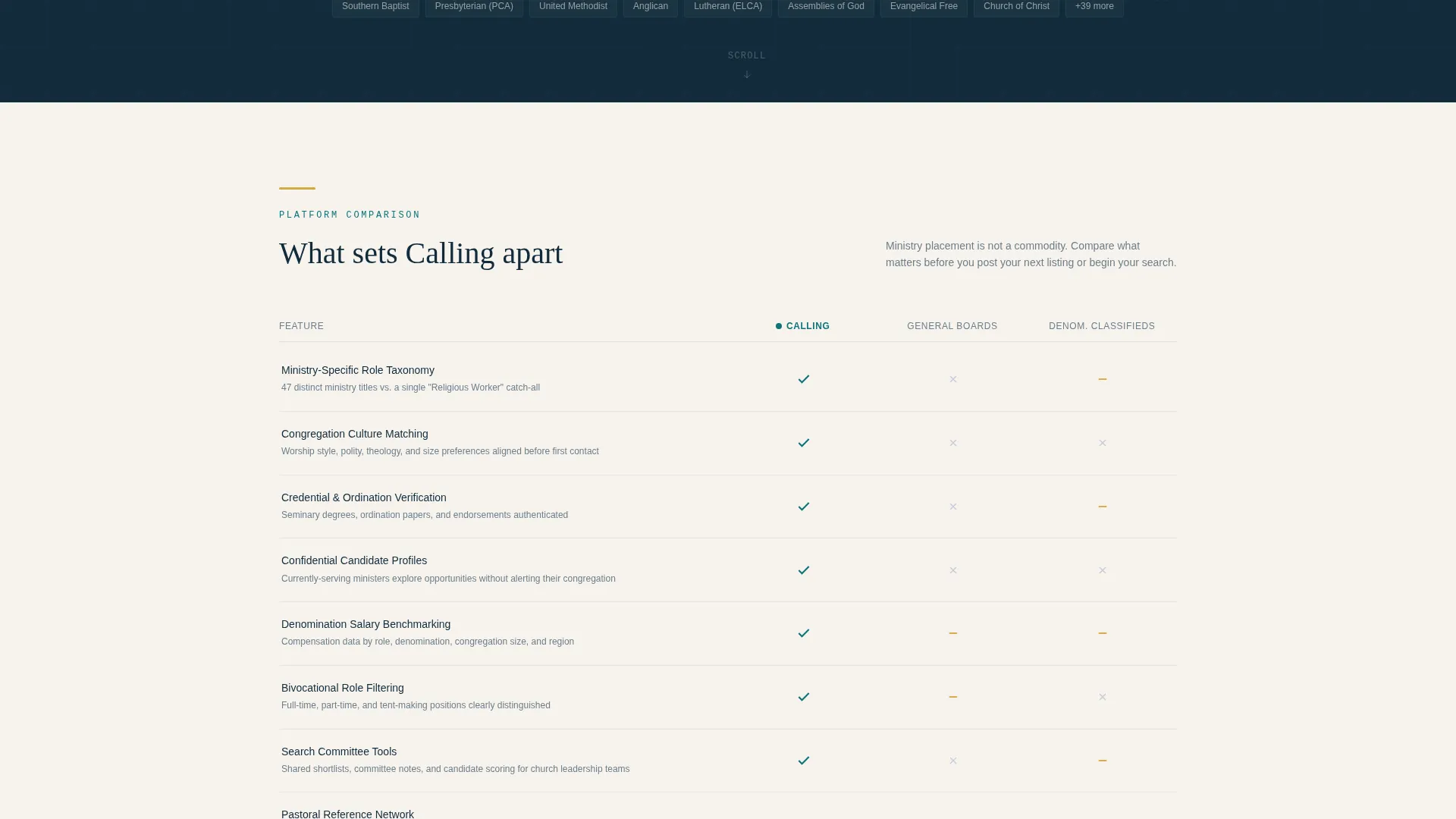 Ministry Job Board Landing Page Template
