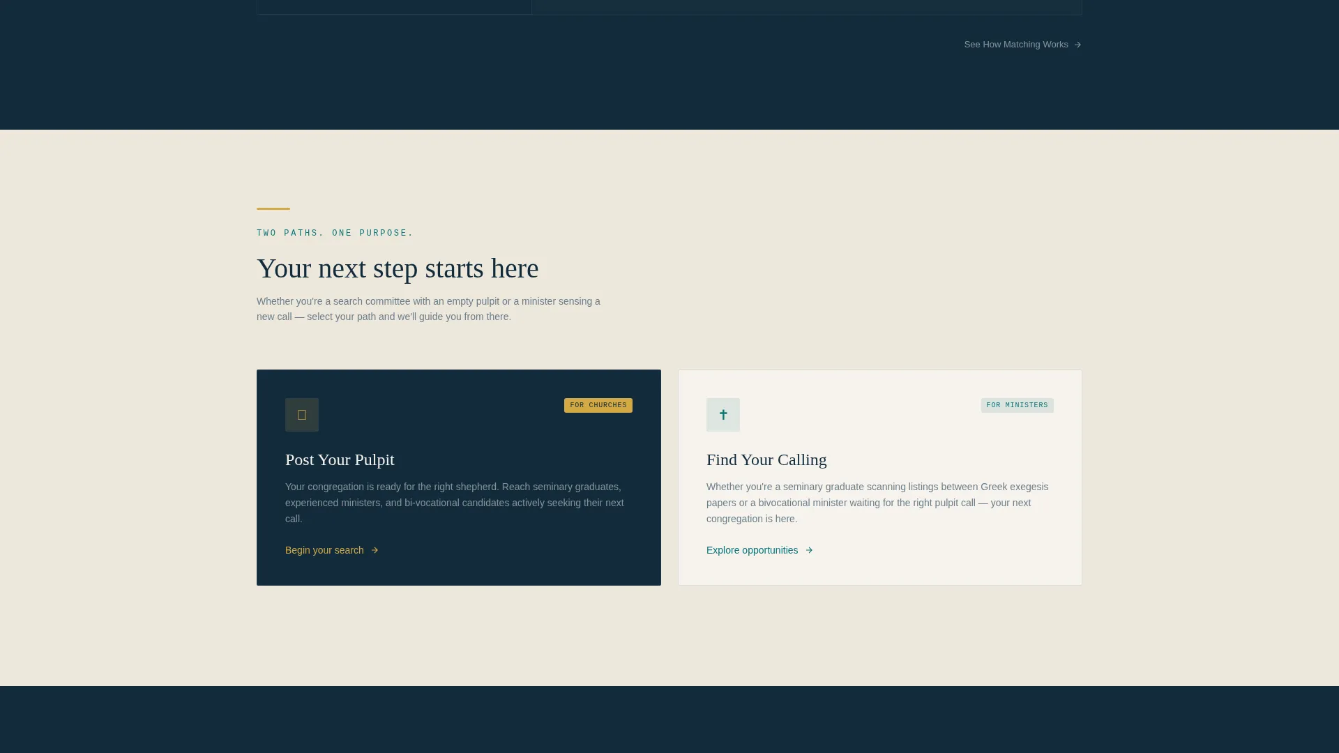 Ministry Job Board Landing Page Template
