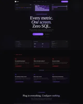 Micro-SaaS & Developer Tools Professional Website Template