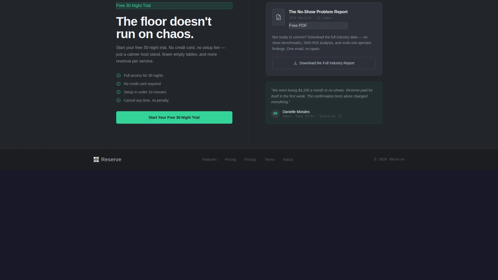 Upscale Hospitality Landing Page Template