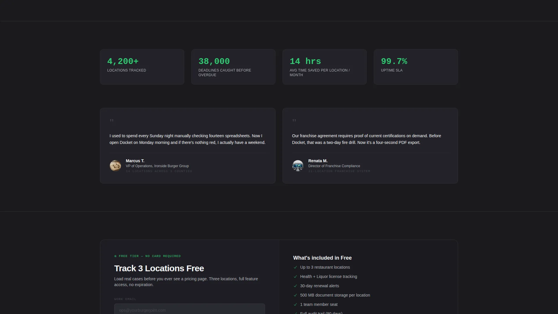 Restaurant Software Pricing & Packages Website Template