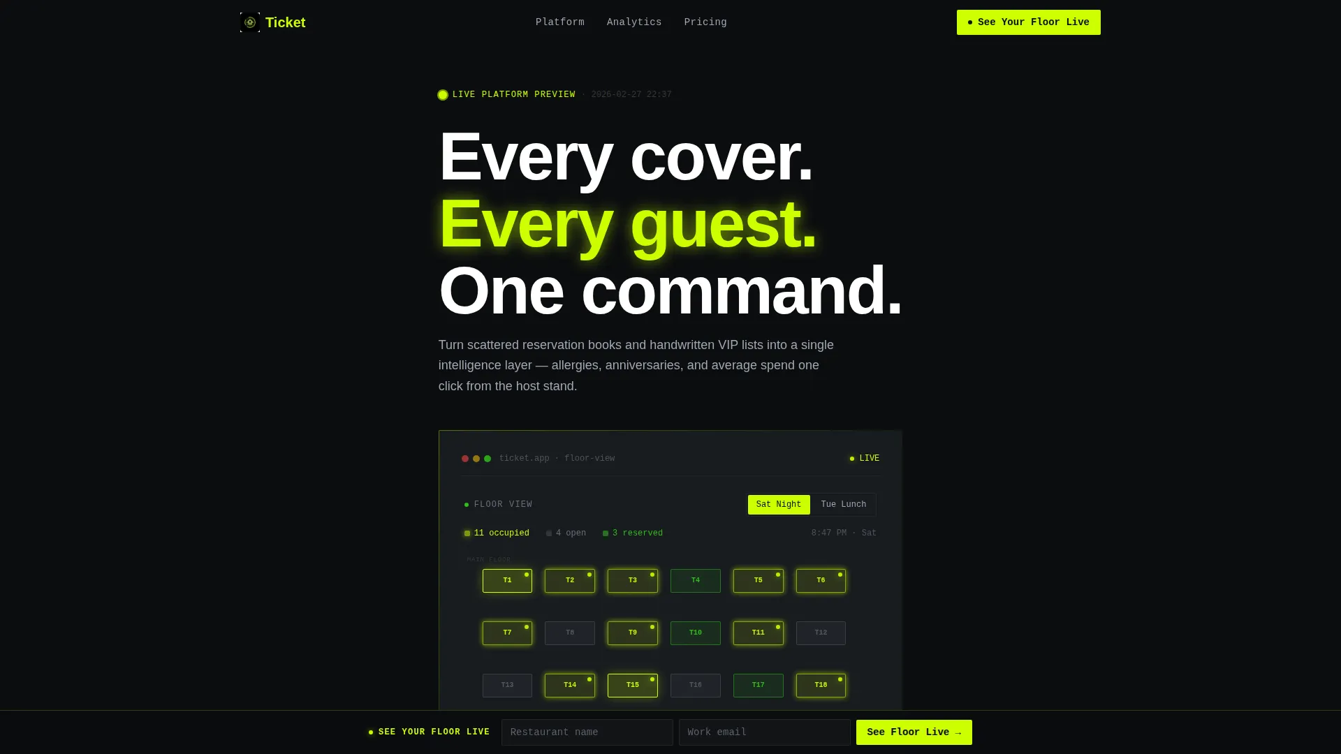 Fine Dining Landing Page Template