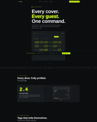 Fine Dining Landing Page Template