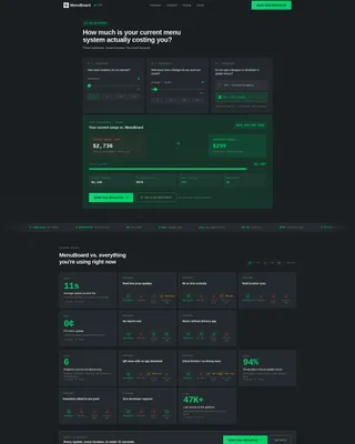 Restaurant Digital Menu Landing Page Template
