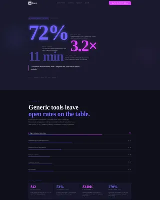 Restaurant Email Newsletter Landing Page Template