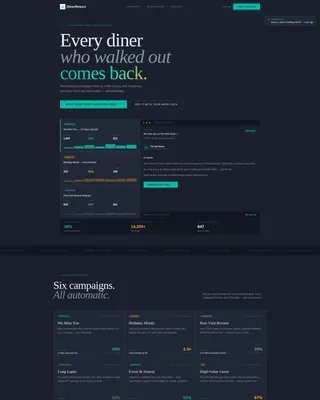 Restaurant Follow-Up Email Landing Page Template
