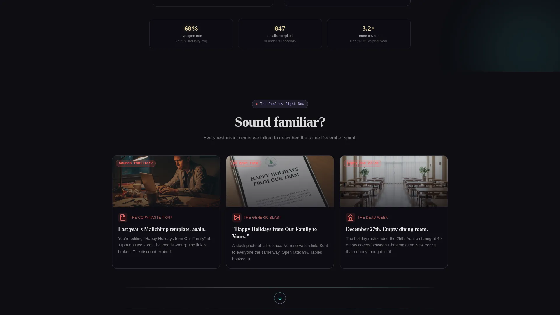 Festive Restaurant Landing Page Template