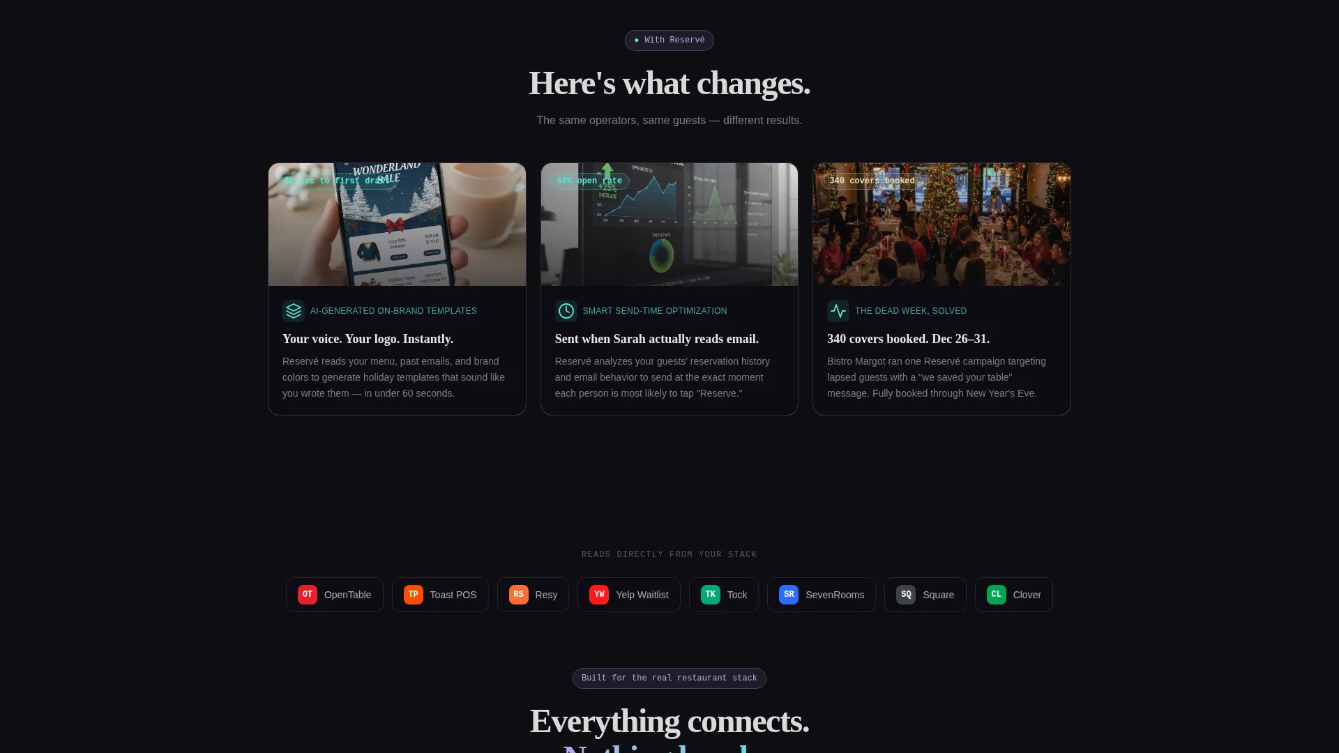 Festive Restaurant Landing Page Template