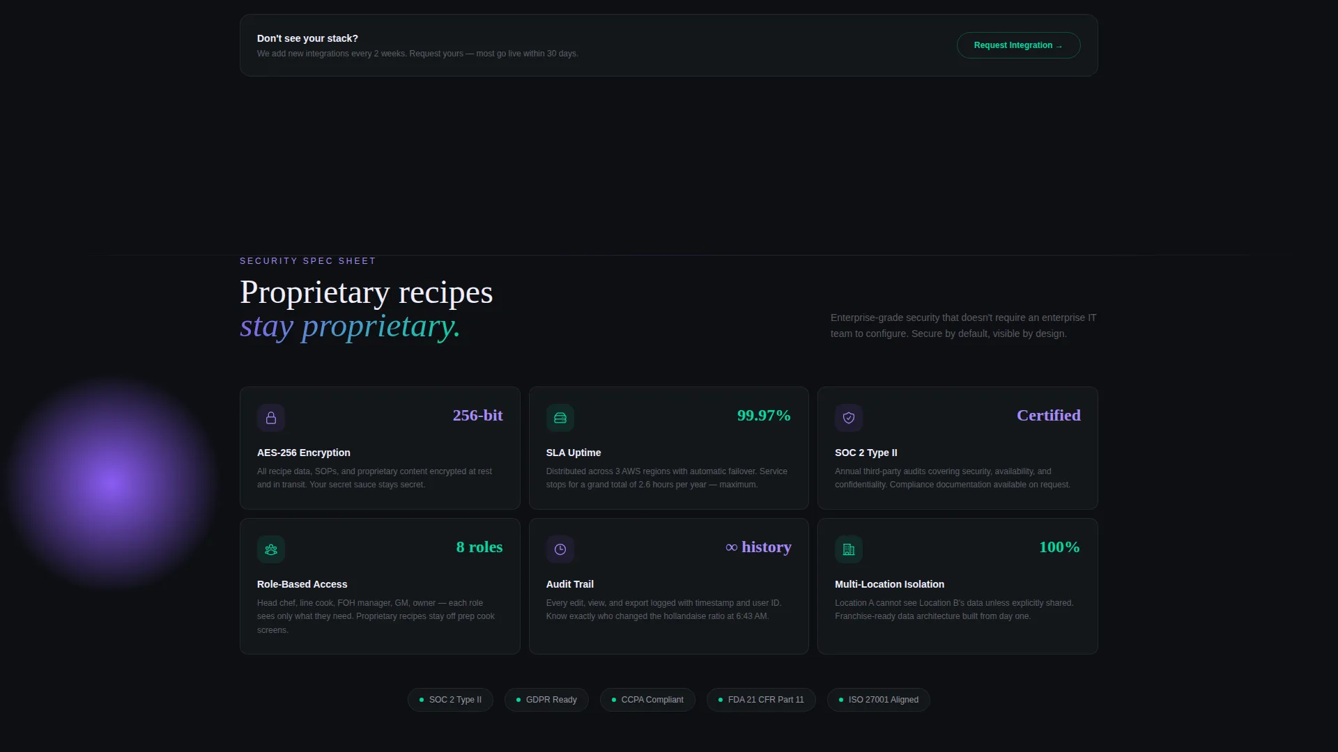 Restaurant Knowledge Base App Landing Page Template