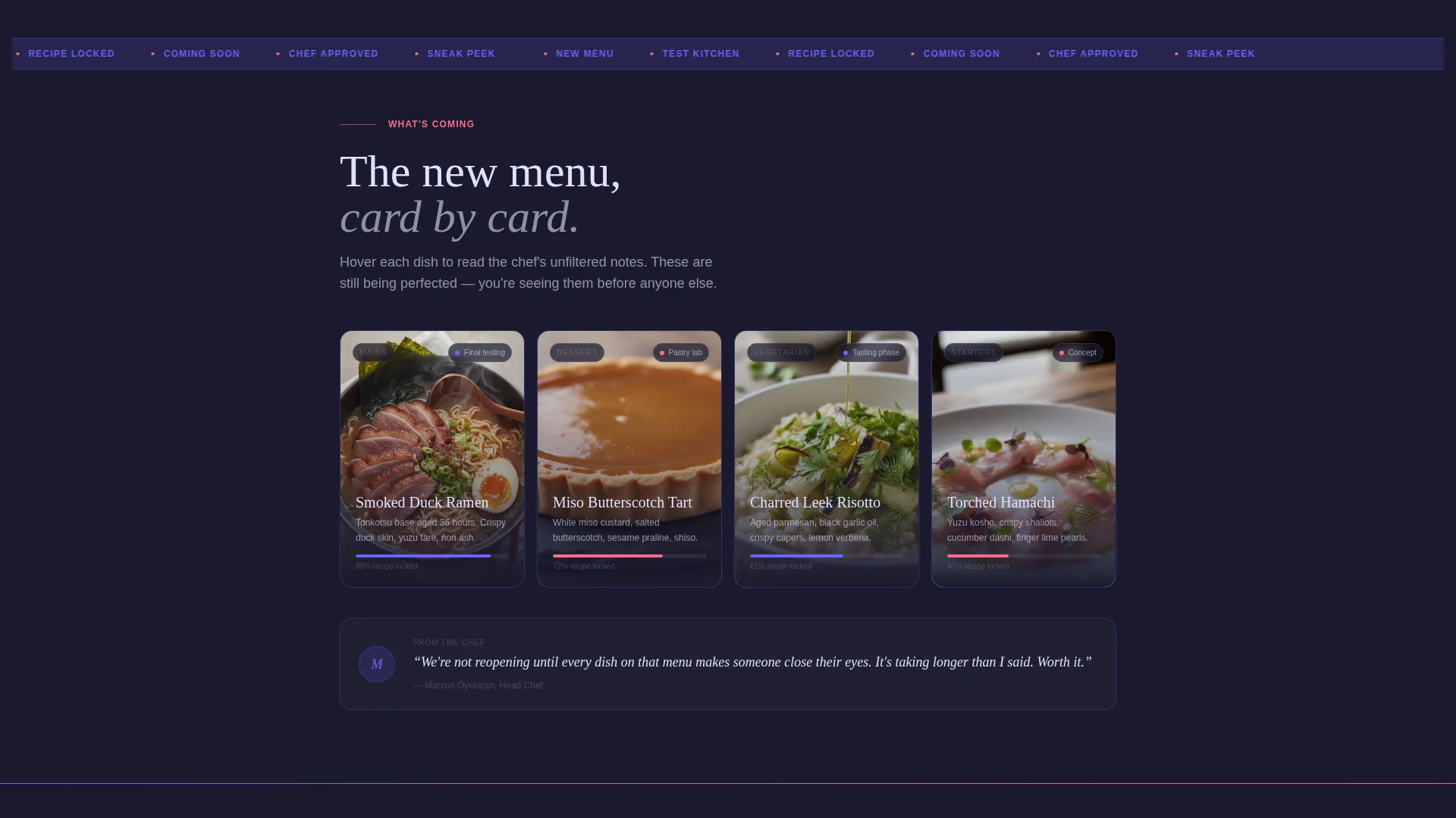 Restaurant Renovation & Temporary Closure Website Template