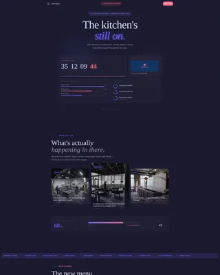 Restaurant Renovation & Temporary Closure Website Template