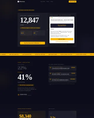 Restaurant Email Landing Page Template