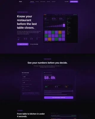 Contemporary Kitchen Landing Page Template
