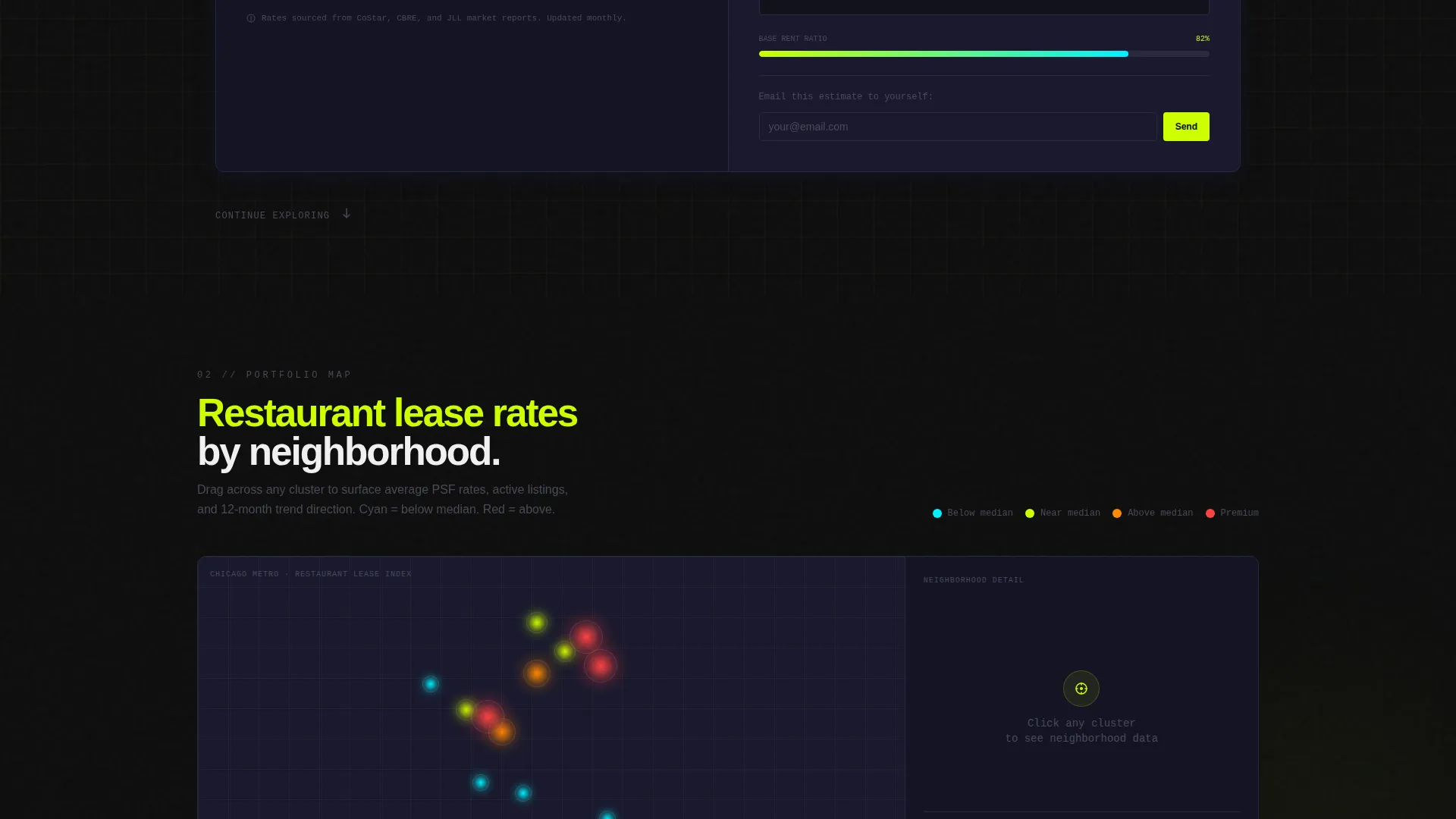 Restaurant Lease Management Landing Page Template