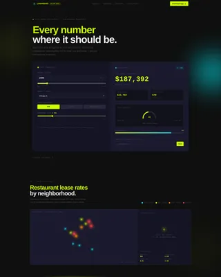 Restaurant Lease Management Landing Page Template