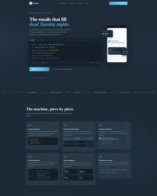 Restaurant Re-Engagement Email Landing Page Template