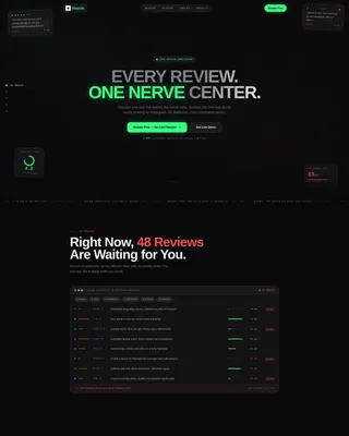 Restaurant Review Management Landing Page Template