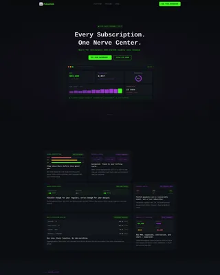 Restaurant Subscription Management Landing Page