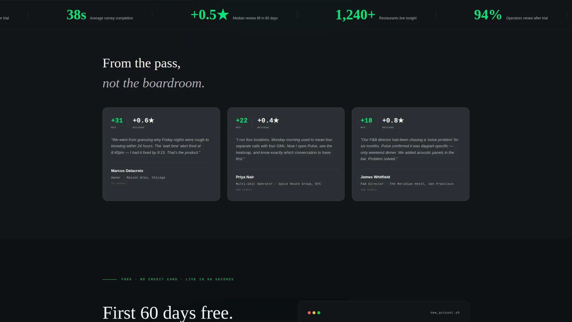 Restaurant Survey & Feedback Landing Page Template